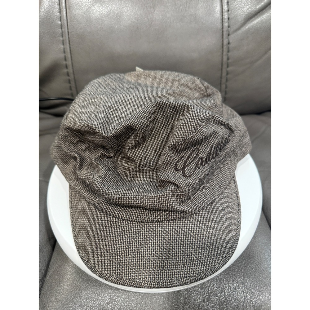 Peter Grimm Cadillac Sport Cadet Cap Brown Houndstooth Hat CD00113 NEW